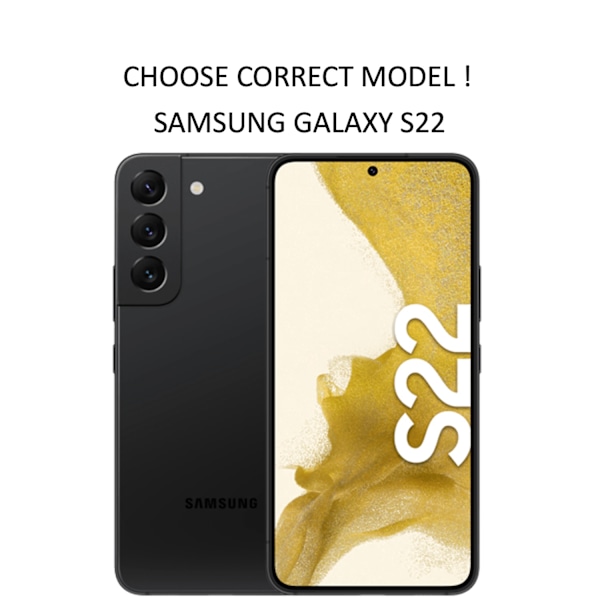 Samsung Galaxy S22 fodral plånboksfodral skal - VÄLJ: GUL SAMSUNG S22 5G