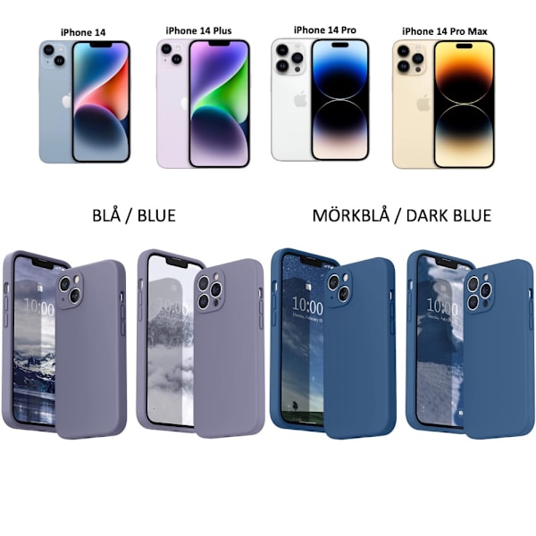 iPhone 14 Pro/ProMax/Plus kuoret matkapuhelimen kuoret TPU - Valitse oma: Punainen Iphone 14 Pro Max