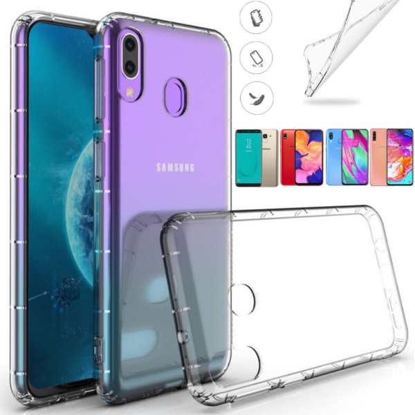 Samsung Galaxy A20e/A40/A50/A70/A10/J6 kuorikotelotyyny - Transparent Galaxy A40 case