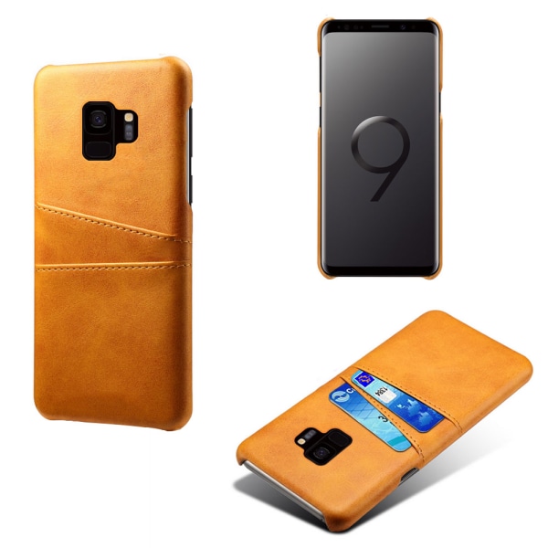 Samsung Galaxy S9 cover mobil cover udskæring til oplader hovedtelefoner - Light brown / beige