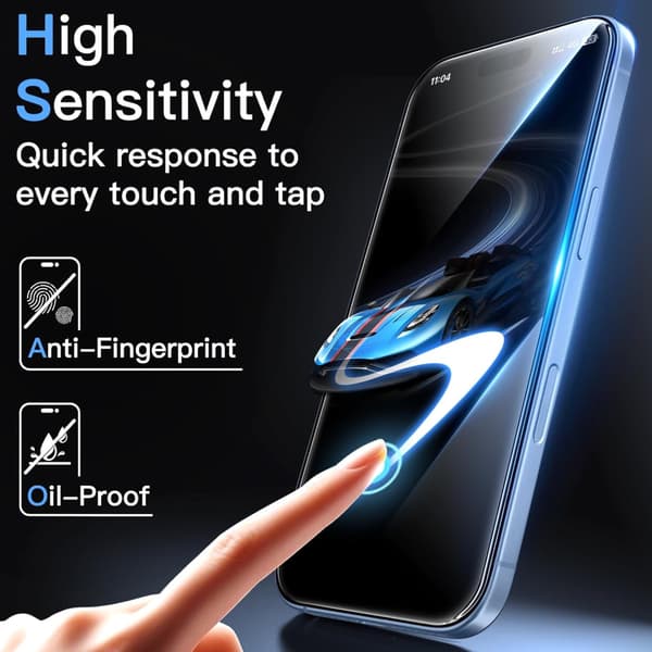 3-Pack Iphone 17 skärmskydd härdat glas premium Transparent