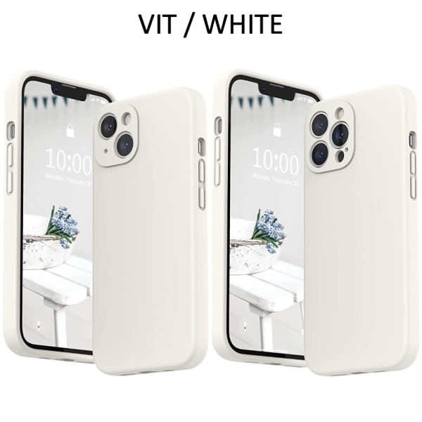 iPhone 13 Pro/ProMax/Mini shell mobilt cover TPU - Vælg din: Vit Iphone 13 mini