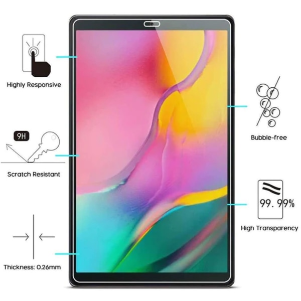 Samsung Galaxy Tab A 10.1 (2019) skærmbeskytter 9H Transparent