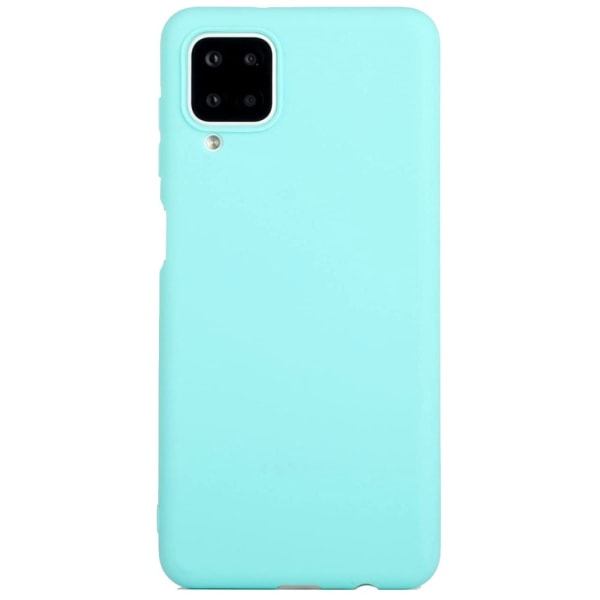 Silikon TPU skal Samsung A12 etui mobilcover skærmbeskyttelse turkis- Turquoise Galaxy A12