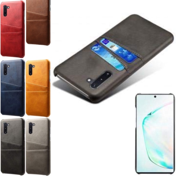 Samsung Galaxy Note 10 kannen matkapuhelimen kannen reikä laturikuulokkeille - Brown Note10