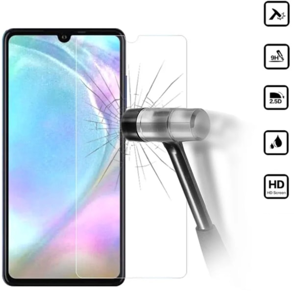 Huawei P30 lite näytönsuoja 9H sopii kuoriin, koteloon ja kuulokkeisiin - Transparent Huawei P30 lite