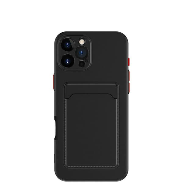 Iphone 16 Pro -kuori, korttitasku BLACK  