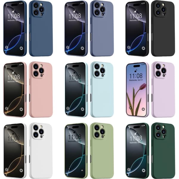 iPhone 16 Pro Max skal mobilskal fodral TPU / silikon mörkblå - MÖRKBLÅ IPHONE 16 PRO MAX