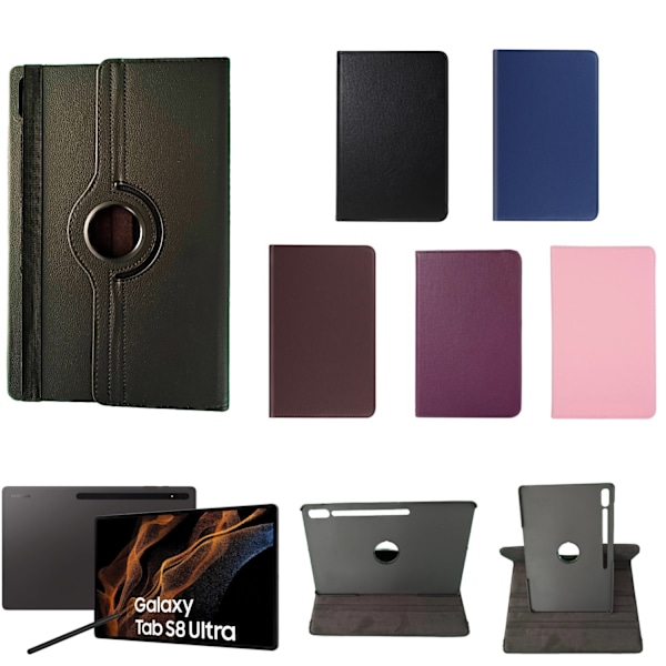 360 kotelo Samsung Galaxy Tab S8 Ultra näytönsuoja kuori pinkki - Vaaleanpunainen Vaaleanpunainen