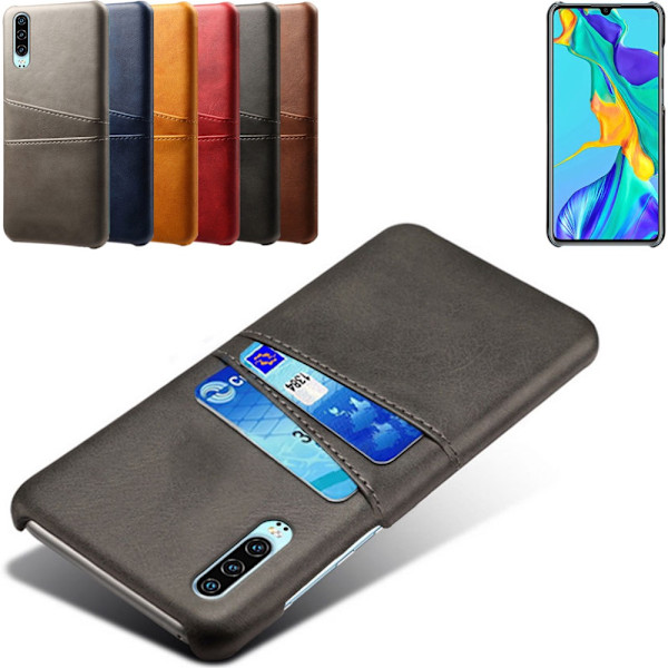Huawei P30 skal kort - Mørkebrun Huawei P30