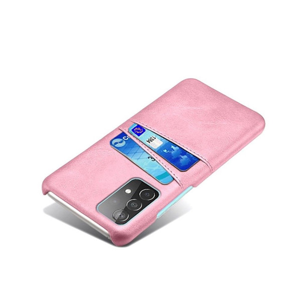 Kortholder Samsung A52/A52s cover mobilcover hul til oplader - Lyserød Samsung Galaxy A52/A52s 5G 4G