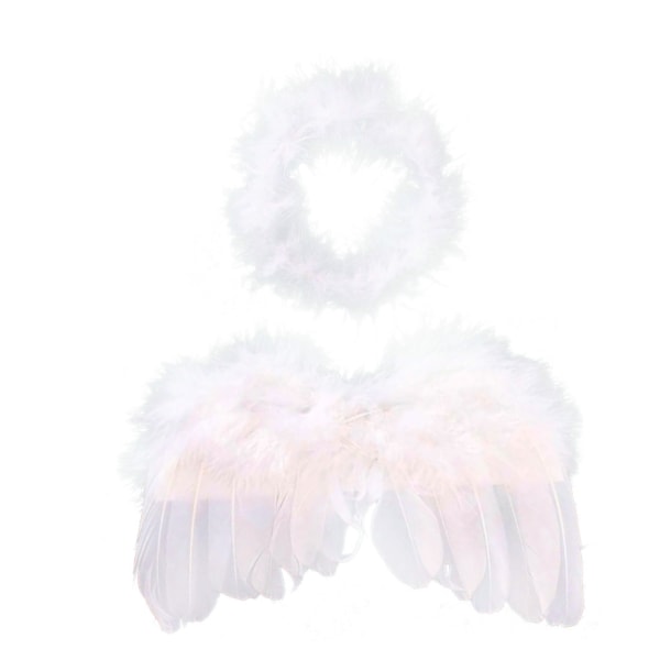Baby ängel vingar, kort, dekoration, jul, änglavingar vit