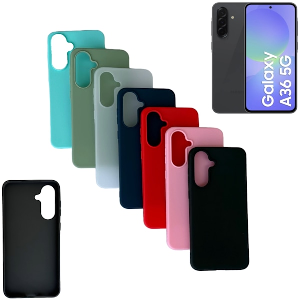 Samsung Galaxy A36 kuori puhelinkuori silikoni / TPU - VALITSE: TURQUOISE Samsung A36