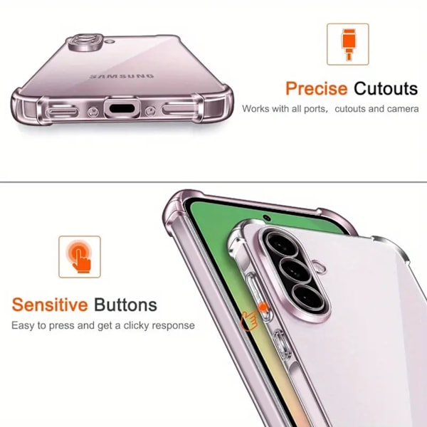 Samsung Galaxy A56 skal fodral Army V3 - Transparent Samsung A56