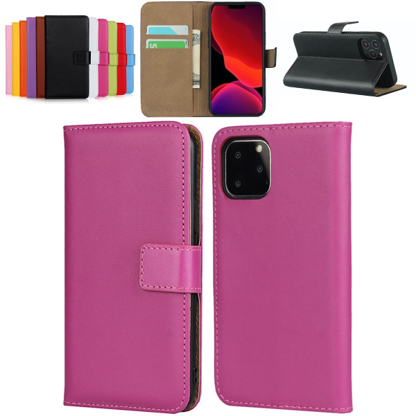 iPhone 11 plånboksfodral plånbok fodral skal skydd kort cerise - Cerise iPhone 11