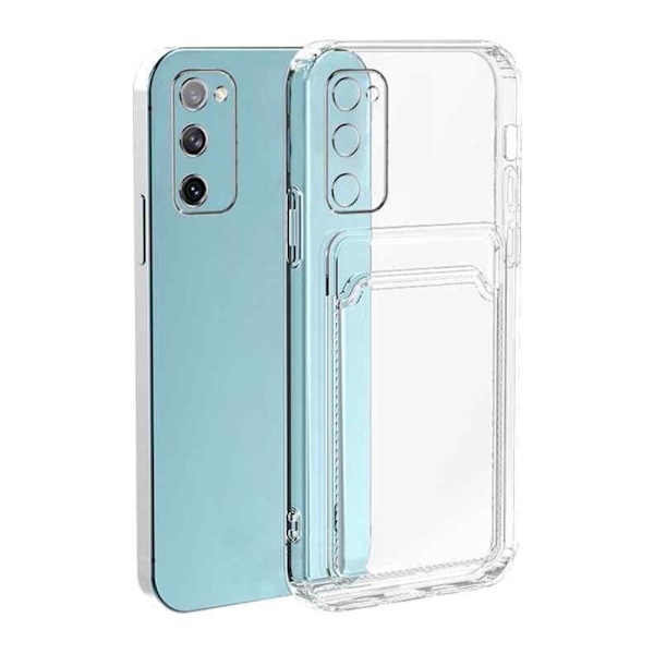 Samsung Galaxy S24/S23/S22/S21 skal kortholder mobilcover slot - Transparent Samsung S21