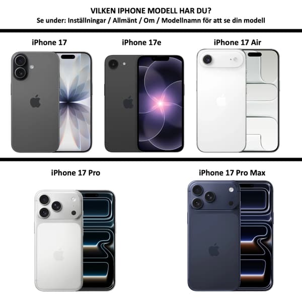1SWEDEN plånbok för iPhone 17e plånboksfodral fodral skal vit VIT Iphone 17e