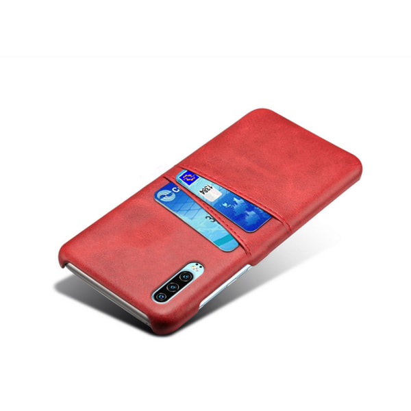 Korthållare Huawei P30 skal mobilskal hål åt laddare hörlurar - Röd