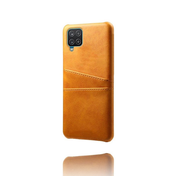 Samsung Galaxy A12 -kotelo korttipaikalla Vaaleanruskea A12