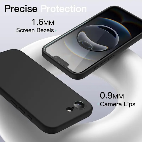 Silikone TPU cover Iphone 16e/16e5G etui mobilcover skærmbeskyttelse - White Iphone 16e