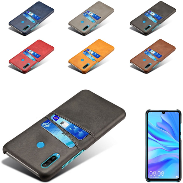 Huawei P30 Lite -kotelo, korttikotelo, jossa on paikat 2 luottokortille BLUE