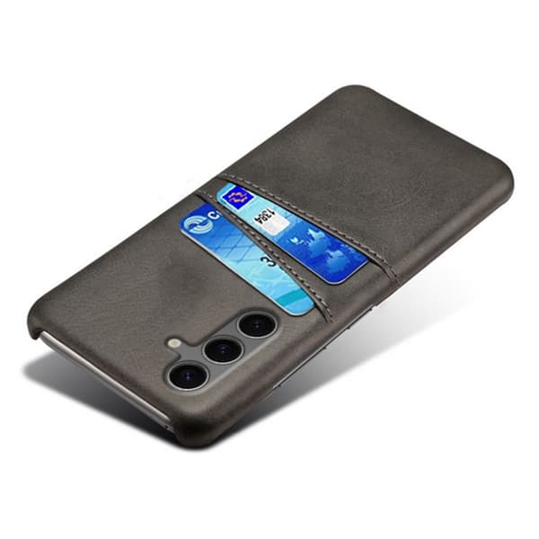 Samsung Galaxy S25 Plus cover 2 kort rum sort - Sort Samsung S25+