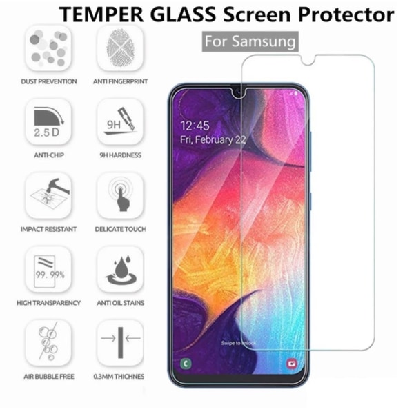 Skærmbeskyttelse Samsung A20e/A70/A50/A40/A10/J6 skal Galaxy 2stk - Transparent SAMSUNG A70