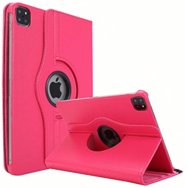 Skydd 360° rotation iPad Pro 12.9 2018/2020 gen 3/4 fodral - Cerise iPad Pro 12.9 gen 3/4 2018/2020