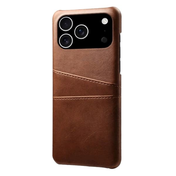 1SWEDEN korttikotelo Iphone 17 Pro Max kuorelle - Brown iPhone 17 Pro Max