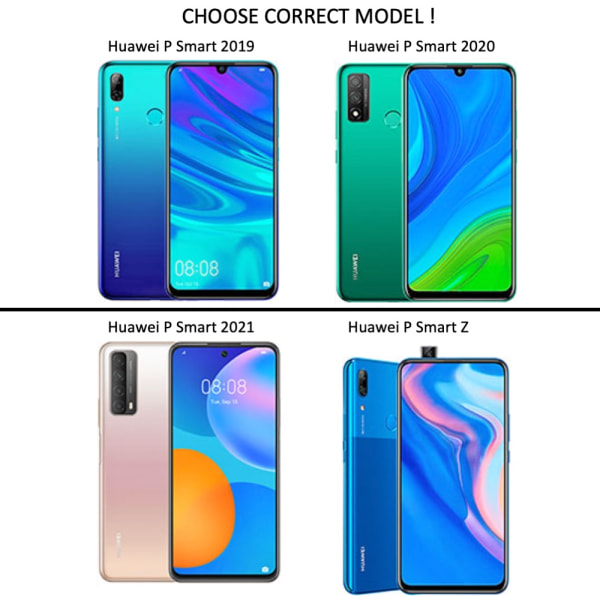 Huawei P Smart 2019/2020/2021/Z skal mobilskal fodral Army - Transparent Huawei P Smart 2019