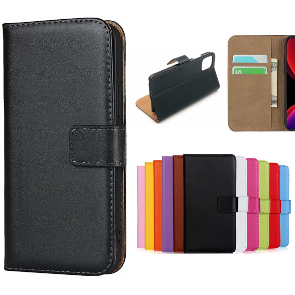 iPhone 15 Plus plånboksfodral plånbok fodral skal kort svart - Svart iPhone 15 Plus