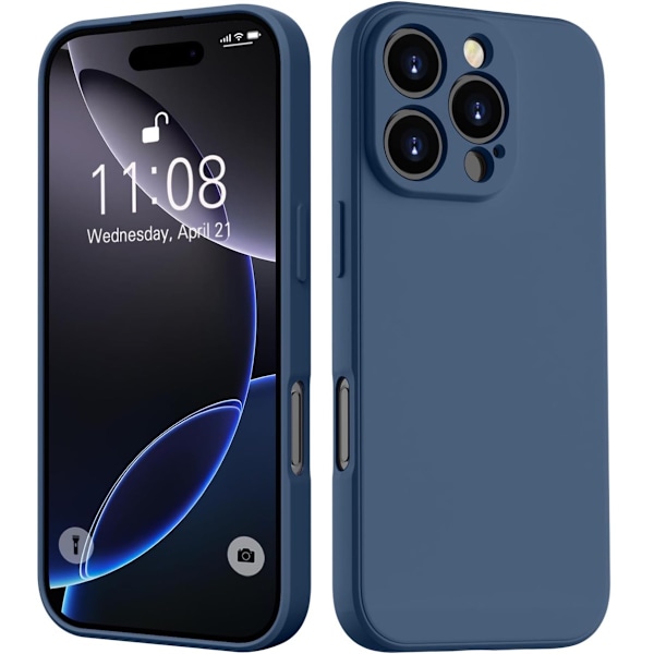 iPhone 16 Pro Max -puhelinta varten TPU/silikoni suojakotelo tummansininen DARK BLUE IPHONE 16 PRO MAX