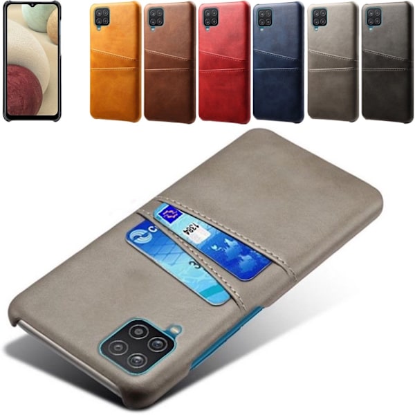 Samsung Galaxy A12 cover kort - Grå A12