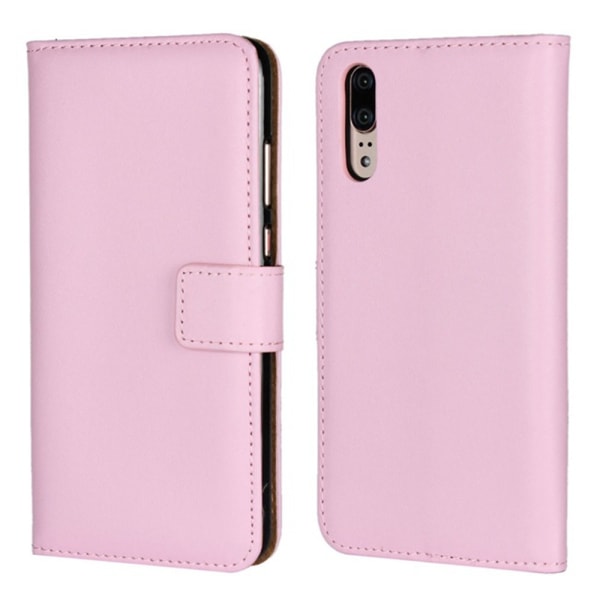 Huawei P20/P20Pro/P20lite plånbok skal fodral kort fack rosa - Rosa P20