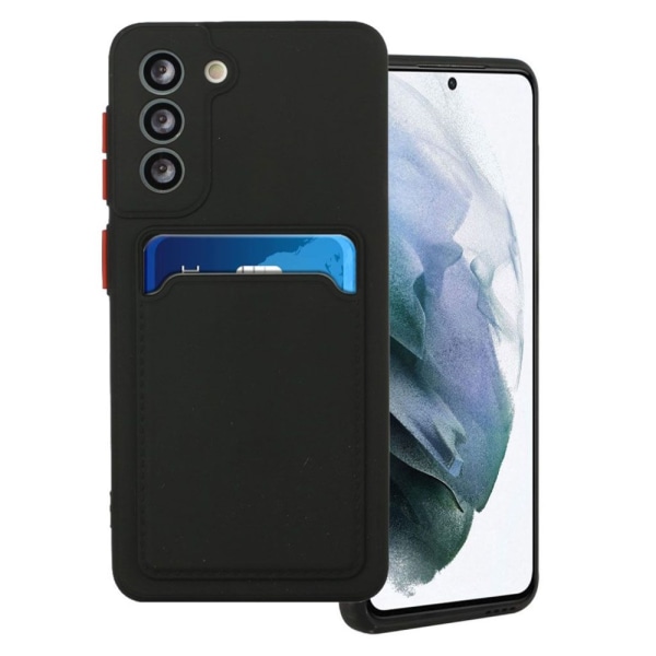 Sort kortholder etui til Samsung S22/S21/S20 FE/Ultra/Plus - Black S21 Ultra Samsung Galaxy