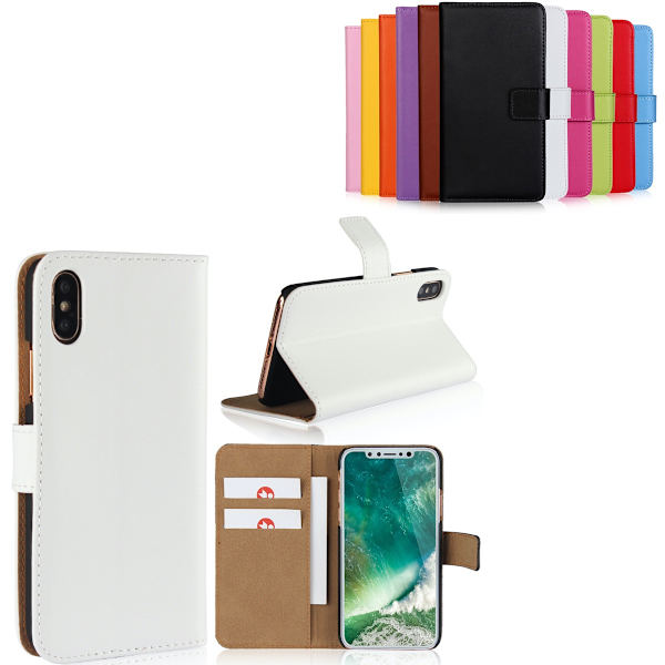 iPhone X/XS pung etui pung etui cover beskyttelse kort hvid - Hvid iPhone X/XS