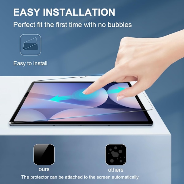 Samsung Galaxy Tab S10+ Plus -näytönsuoja karkaistu lasi 9H läpinäkyvä  