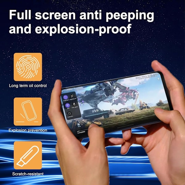 2-pakkia Samsung Galaxy A35 Tempered Glass -näytönsuojia Premium läpinäkyvä