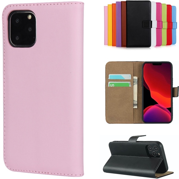 iPhone 12/12 Pro Wallet Case Pung Cover Cover Pink - Lyserød iPhone 12 / 12 Pro