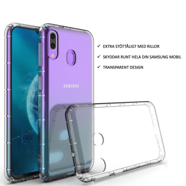 Samsung Galaxy A20e/A40/A50/A70/A10/J6 kuorikotelotyyny - Transparent Galaxy A10 case