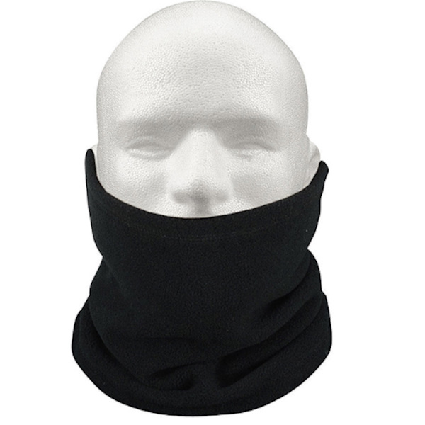 Unisex fleece skidmaske halsedisse bandana halstørklæde - VÆLG: BLACK