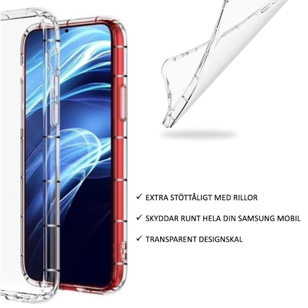 Välj Huawei P20/P30/P40/PSmart Pro/Lite skal fodral cushion - Transparent Huawei P Smart 2019