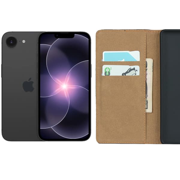 1SWEDEN plånbok för iPhone 17e plånboksfodral fodral skal vit VIT Iphone 17e