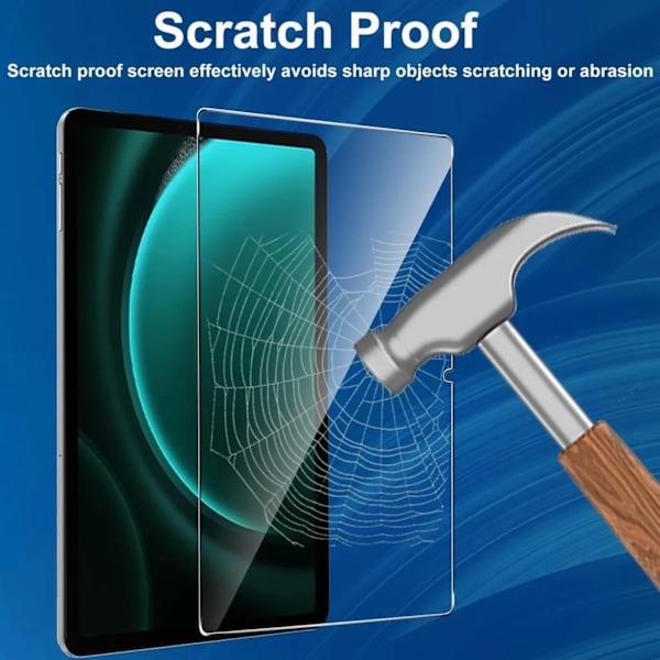Samsung Galaxy Tab S9 FE skärmskydd härdat glas 9H transparent  