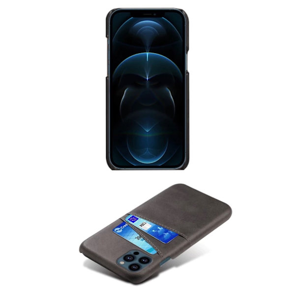 iPhone 13 Pro skal kortholder - Brown