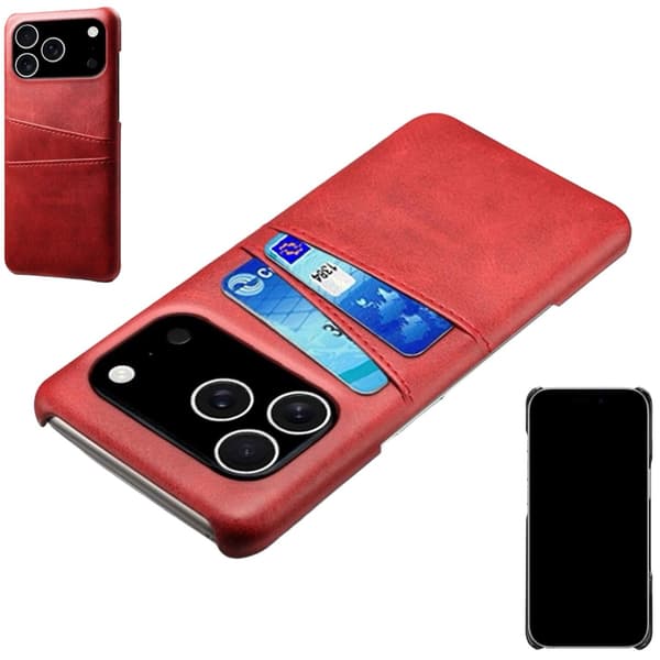 1SWEDEN korthållare för Iphone 17 Pro Max skal mobilskal - Röd iPhone 17 Pro Max
