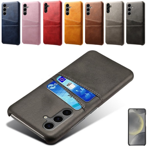 Samsung Galaxy S24 FE skal med kortlomme - Sort Samsungs S24 FE