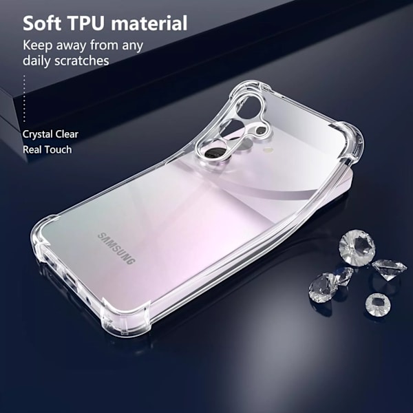 Samsung Galaxy A35 skal fodral Army V3 - Transparent Samsung A35