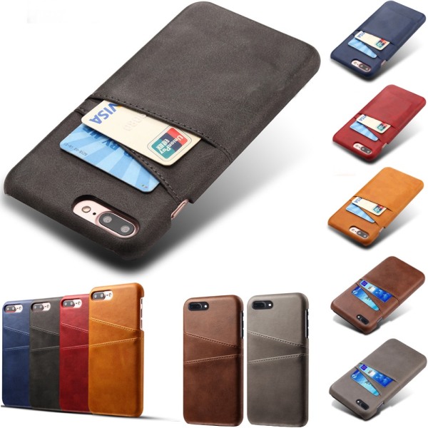Iphone 7/8 Plus skal kort - Sort iPhone 7+/8+