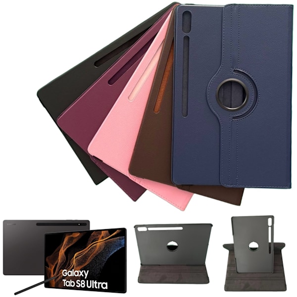 Samsung Galaxy Tab S8 Ultra etui cover - Lyserød Lyserød